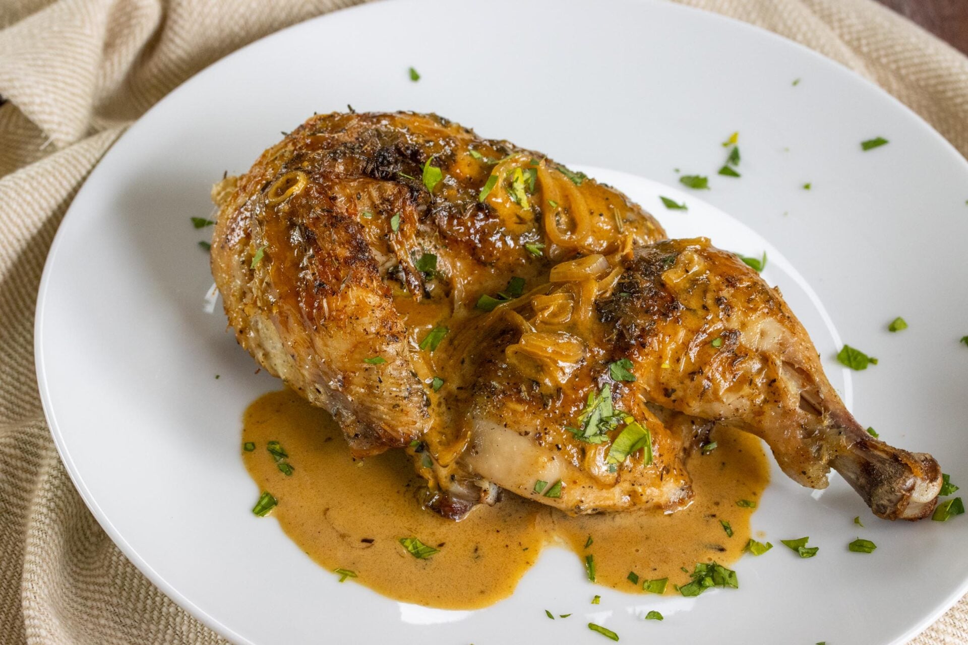 Effortless Elegance: Cornish Hen with Creamy Dijon Sauce